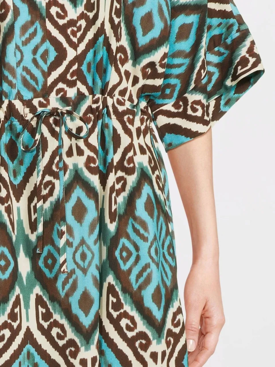 Geisha viscose zomerjurk - blauw, foto 3