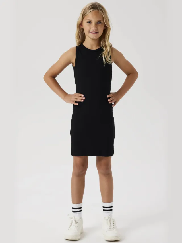 NAME IT KIDS zomerjurk gebreid zwart Black
