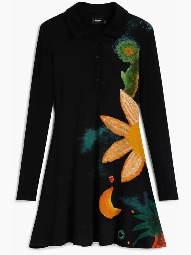 Desigual Damesjurk Desigual Edimburgo negro