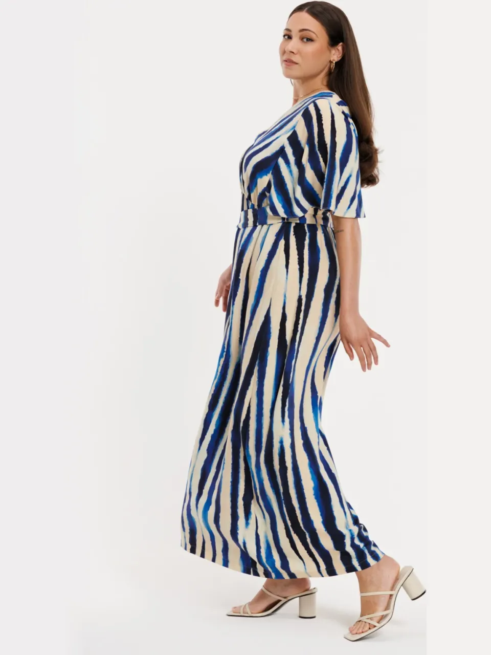 Yoek RIPPLES maxi-jurk blauw, foto 5