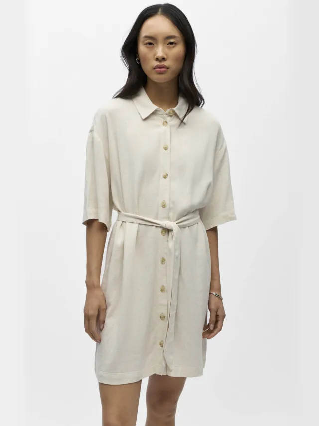 Object blousejurk zand