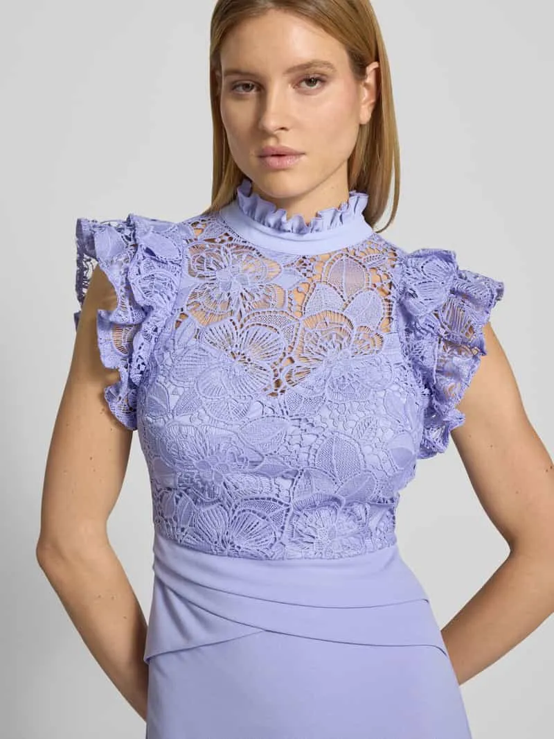 Lipsy slim fit midi-jurk met kant lila, foto 4