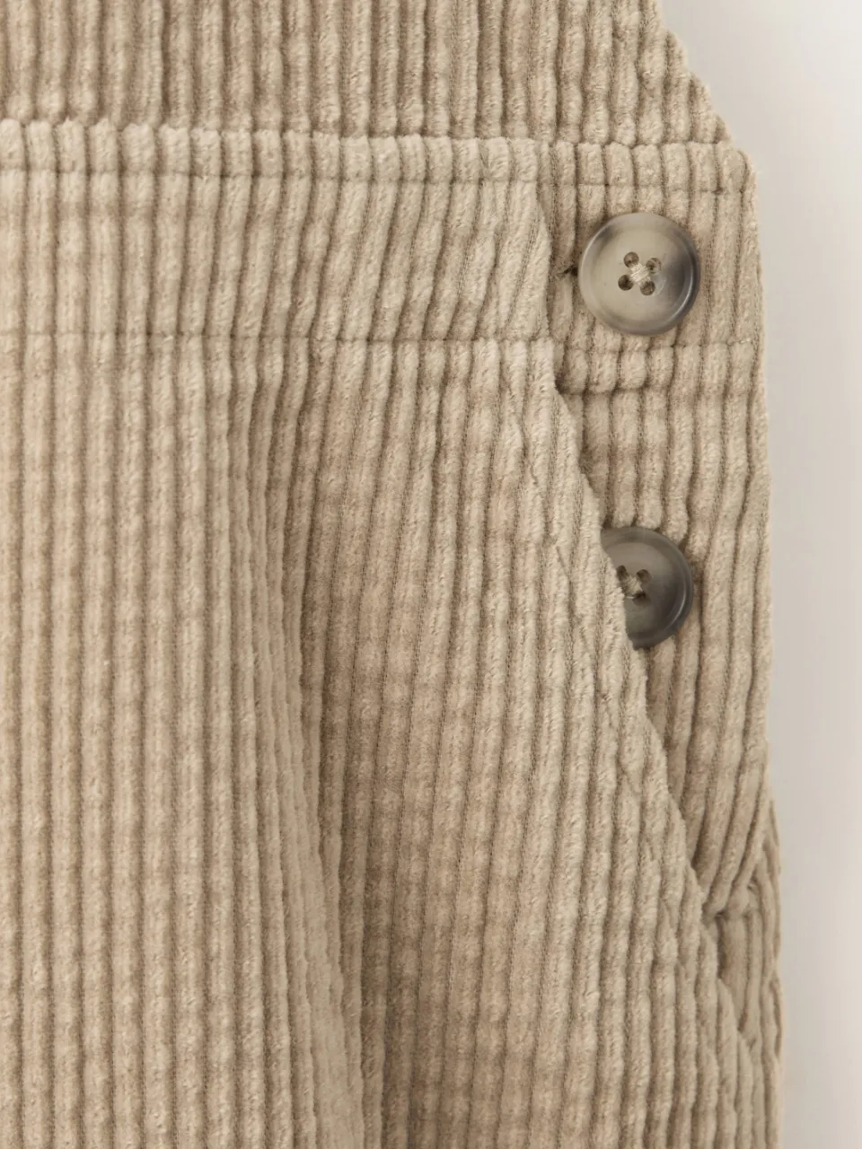 Mango Kids korte corduroy overgooier beige, foto 4