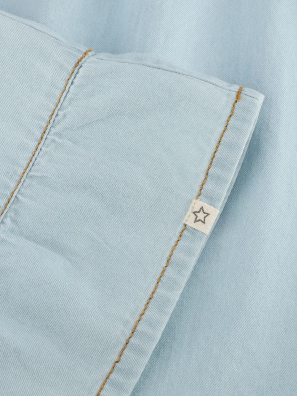 Your Wishes Meisjes Jurken Chambray Ruffle Dress - Lichtblauw, foto 2
