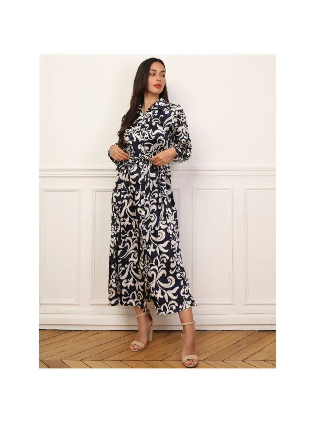 La Modeuse Jurk La Modeuse 70980_P166235 Blauw