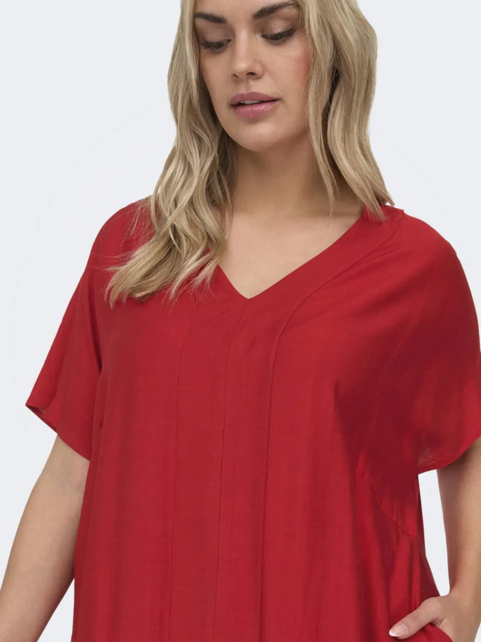 Only Carmakoma mini jurk rood, foto 6