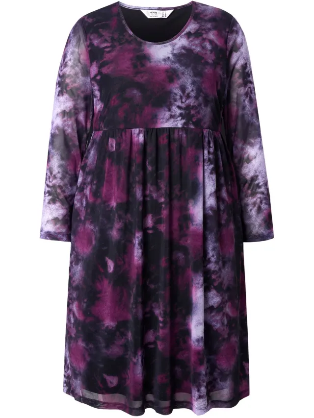 Angel of Style Dames - Msh-jurk A-lijn - Zwart