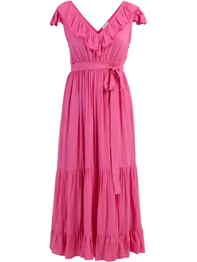 IZIA Maxi jurk roze