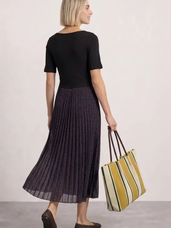 Street One Midi-jurk met geplooide rok en print rood, foto 2