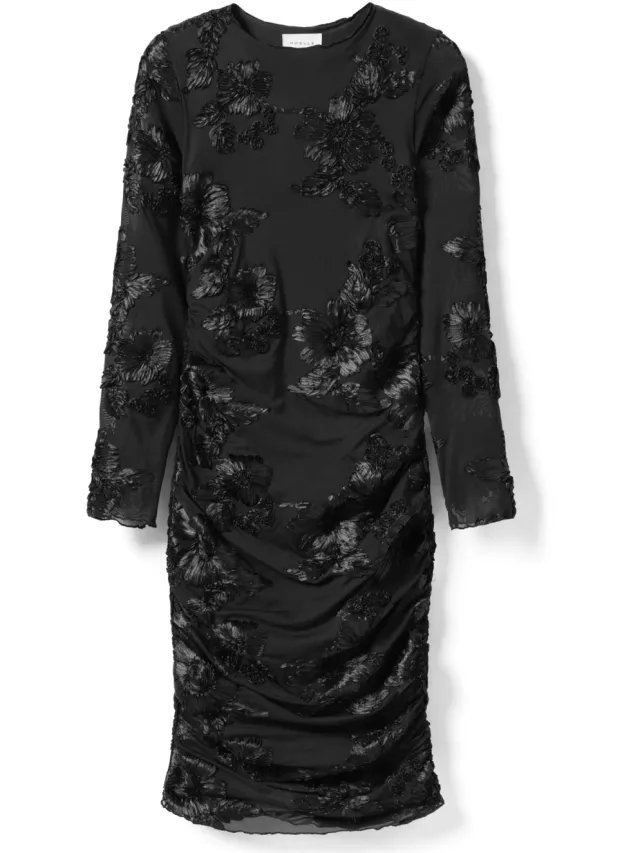 Noella Lavinia L/Z Jurk Zwart