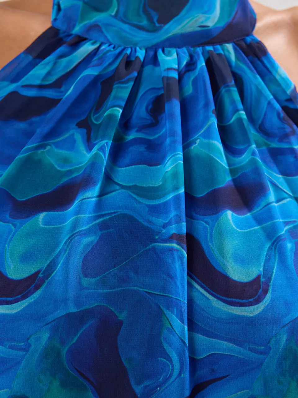 Trendyol TRENDYOLMİLLA Dames Meerkleurig Abstract Maxi Mouwloos Diploma-uitreiking / Gala Recht Avond & Gala Jurk veelkleurig, foto 2
