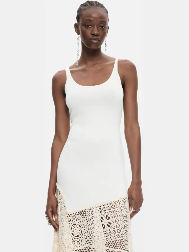 Desigual midi zomerjurk - ecru