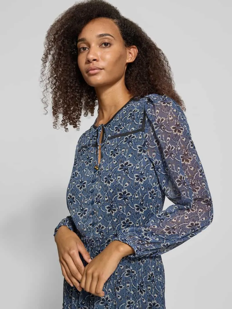 Pepe Jeans Mini-jurk met volantzoom model 'HELOYSE' lichtblauw, foto 5