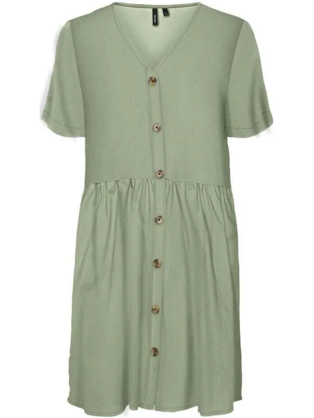 Vero Moda Korte Jurk Vero Moda Mathilda Groen
