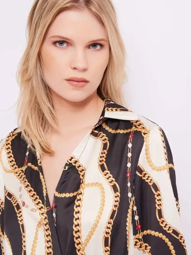 Gaudi Women's dress with layering effect - Maat : XL-48