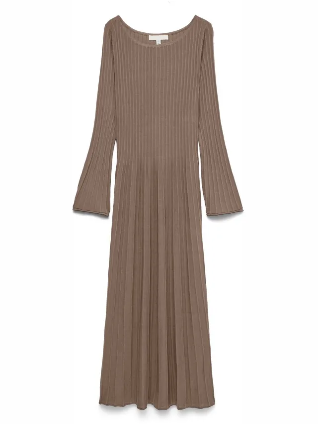 Vero Moda Gebreide jurk VMALESSANDRIA Lange jurk Fossil 1