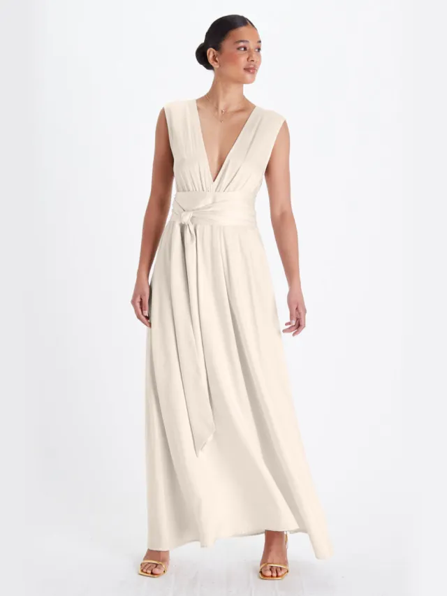 Neu Nomads dames vegan Jurk Grace Champagne Crème