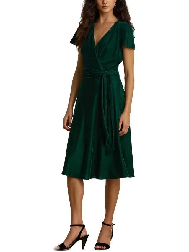 Raplh Lauren Korte Jurk Raplh Lauren 200b31437001-dkgrn Groen