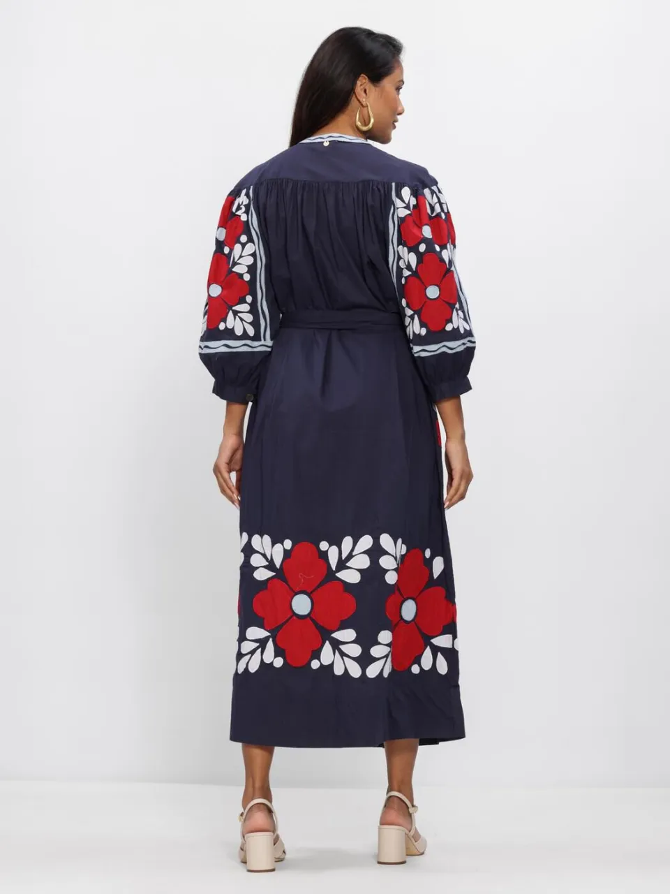 Antik batik Dames Jurken Oxo Dress - Donkerblauw, foto 3