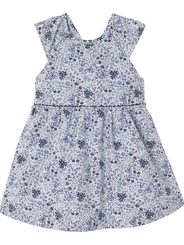 vertbaudet Feestelijke babyjurk met bloemen wit met print
