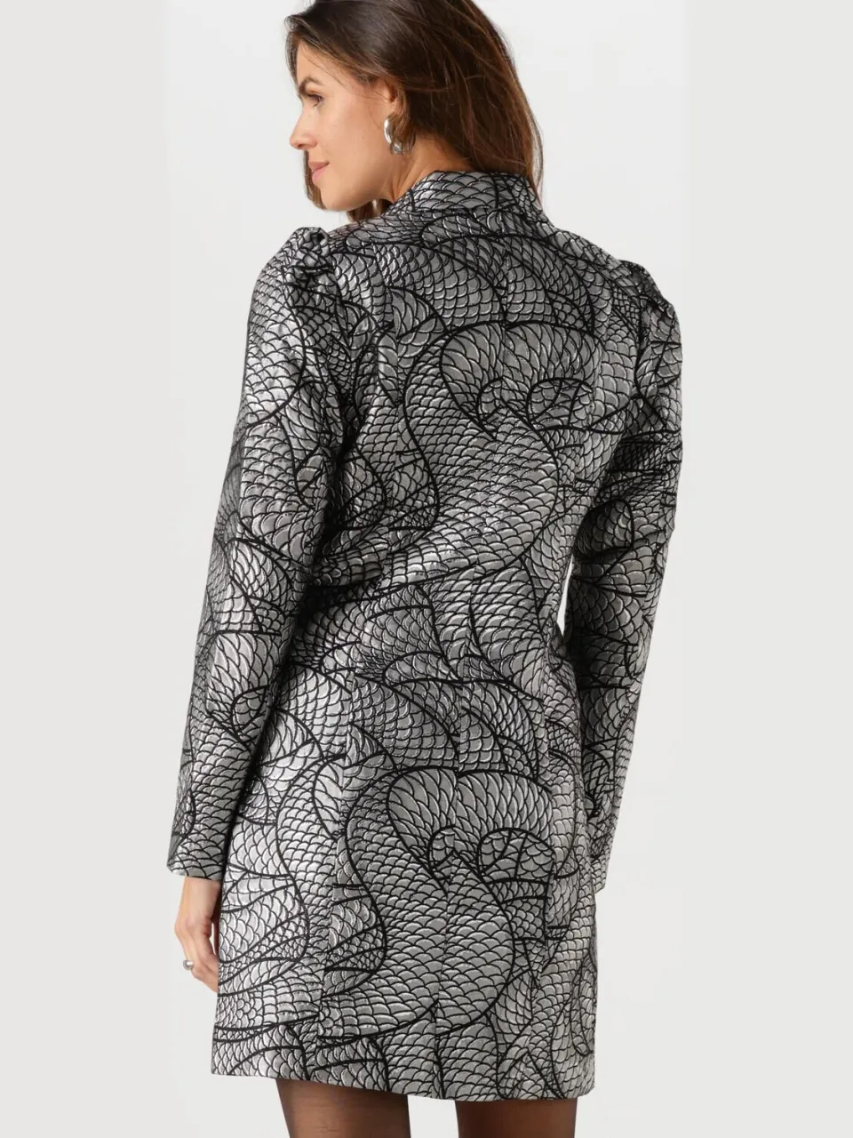 Y.A.S. YAS Dames Jurken Yassisi Ls Blazer Dress - Zilver, foto 3