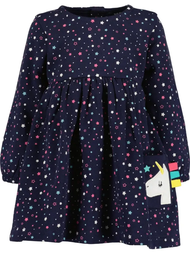 Blue Seven UNICORN Meisjes Jurk blauw