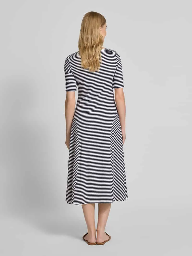 Christian Berg Woman Midi-jurk met halflange mouwen blauw, foto 3