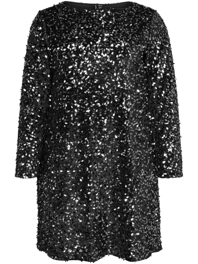 Vero Moda Curve Feestjurk VMCBELLE Korte jurk Black 1
