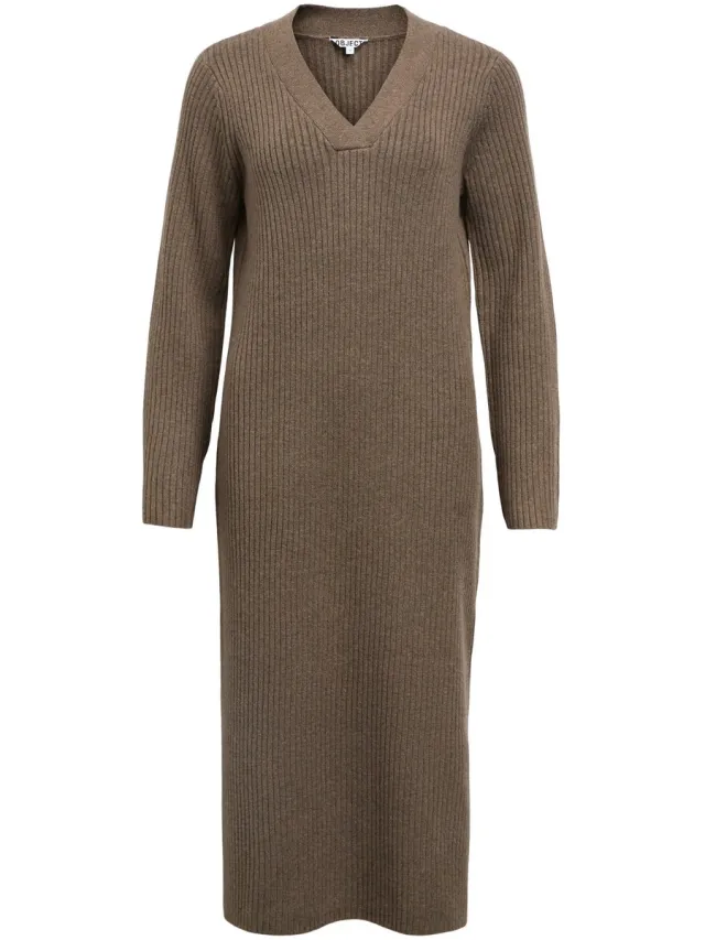 OBJECT COLLECTORS ITEM Object Maxi jurk Gebreid Morel