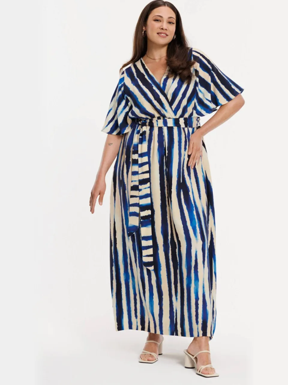Yoek RIPPLES maxi-jurk blauw, foto 2