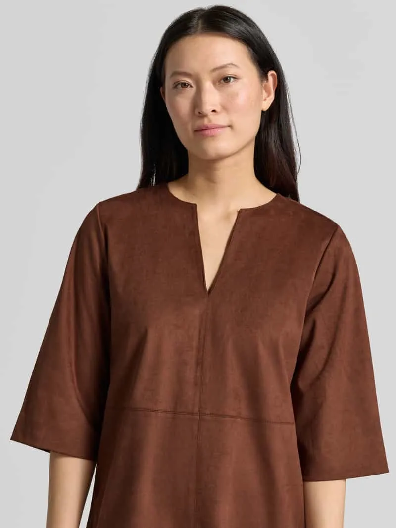 b.Young Mini-jurk in wildleerlook model 'ROSETtA', foto 5
