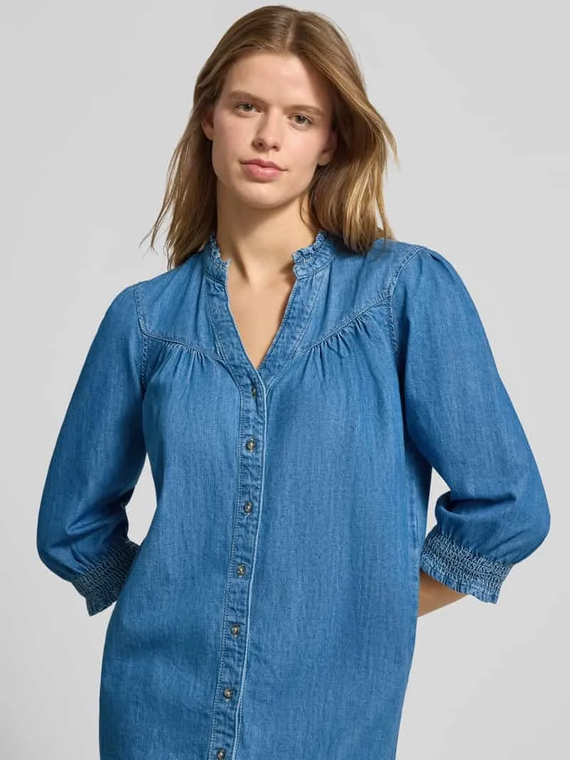 Only Vloeiende jeansjurk van pure Baqumwolle Model 'RAYA' jeansblauw, foto 5