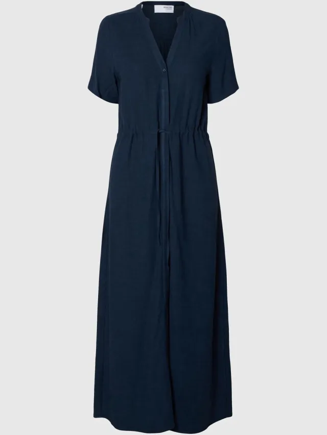 Selected Blousejurk Korte mouwen dark sapphire