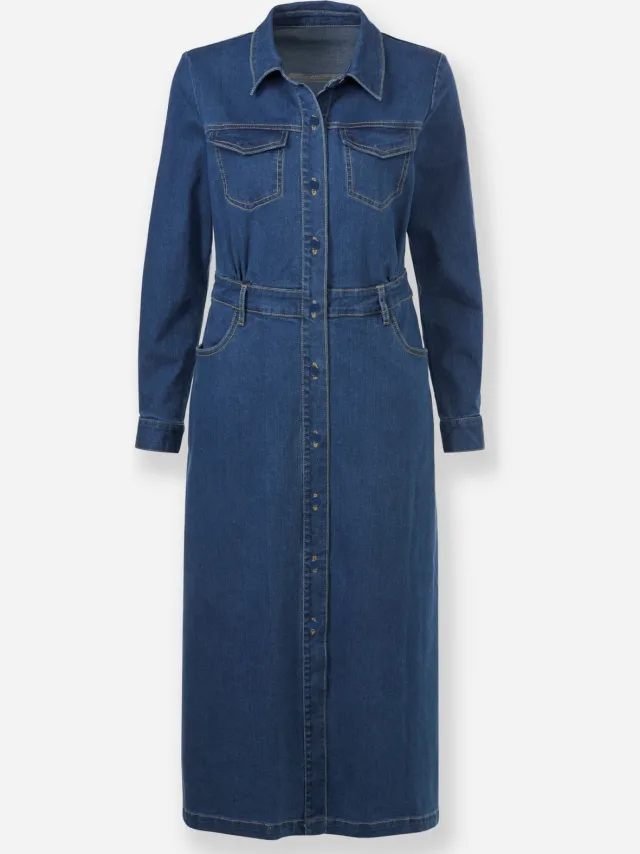Jeansjurk blue-bleached, foto 2