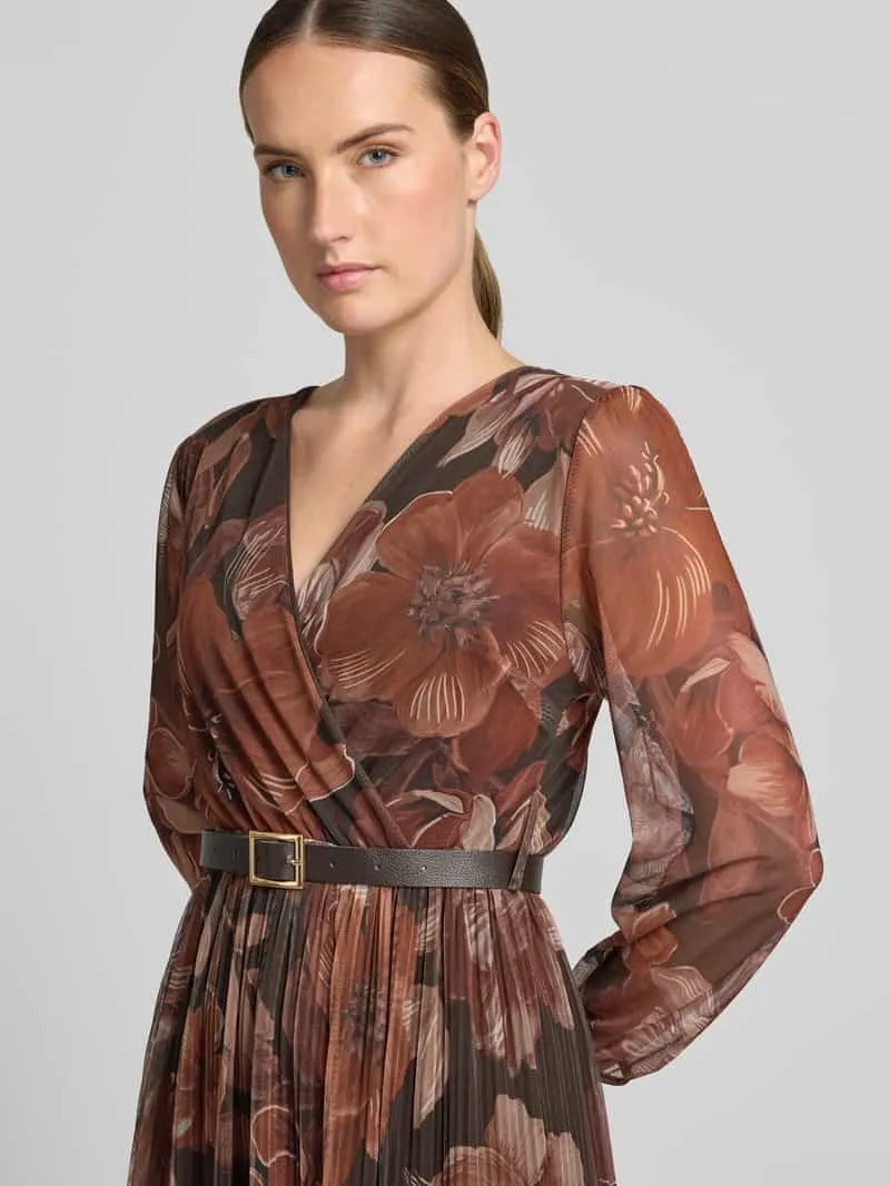 ZABAIONE Maxi-jurk met riem model 'La44uriaa' donkerbruin, foto 4