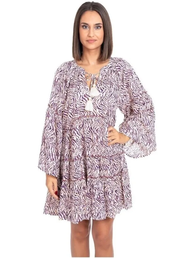 Isla Bonita By Sigris Korte Jurk Isla Bonita By Sigris Korte Jurk Violet
