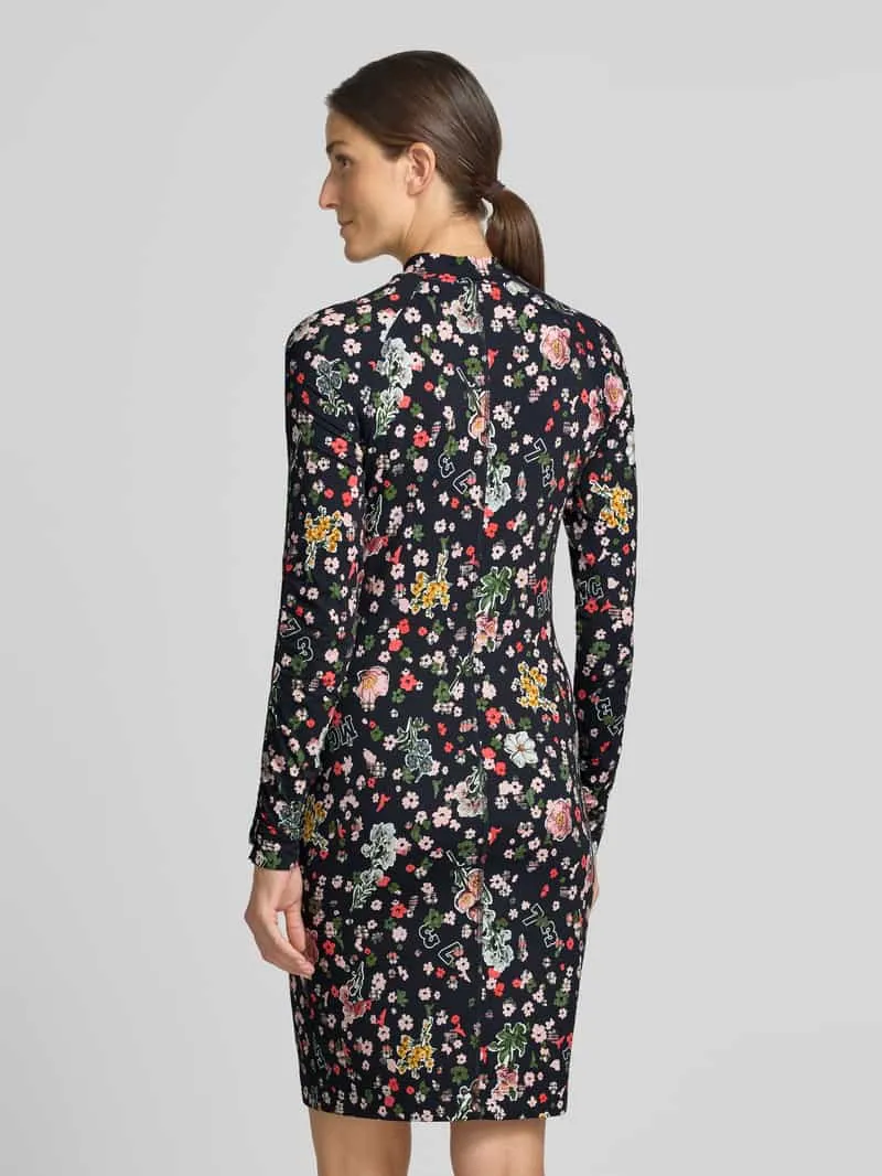 Marc Cain Slim Fit midi-jurk met opstaande kraag marineblauw, foto 3