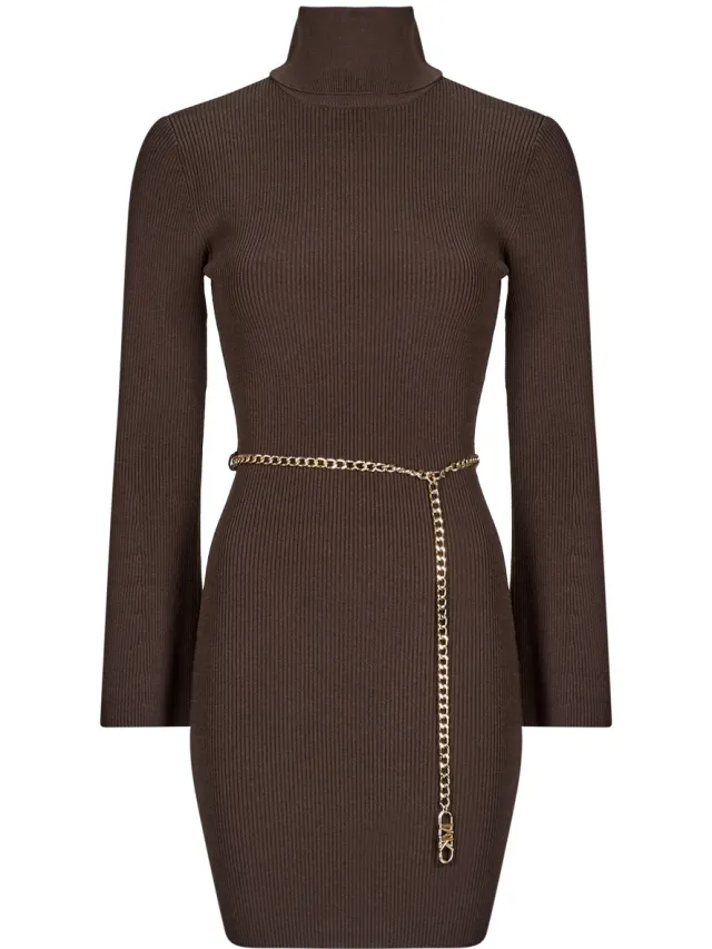 MICHAEL Michael Kors Korte Jurk MICHAEL Michael Kors BELTD MINI DRS Bruin