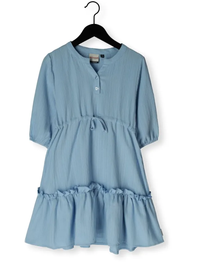 Retour Jeans Candy midi jurk lichtblauw
