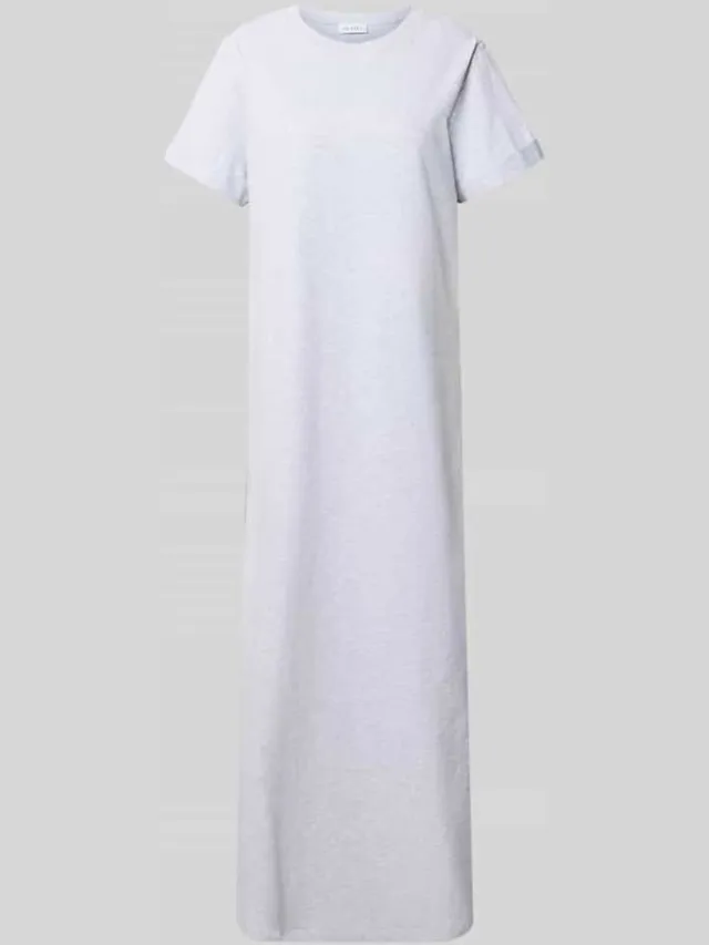 OH APRIL maxi-jurk met ronde hals model 'Juli' middengrijs gemêleerd, foto 2