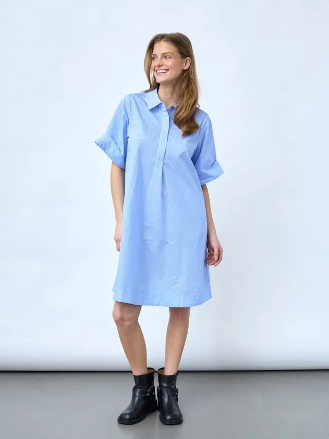 Sisters Point Edina-dr1 - Dames jurk - Blue Stripes