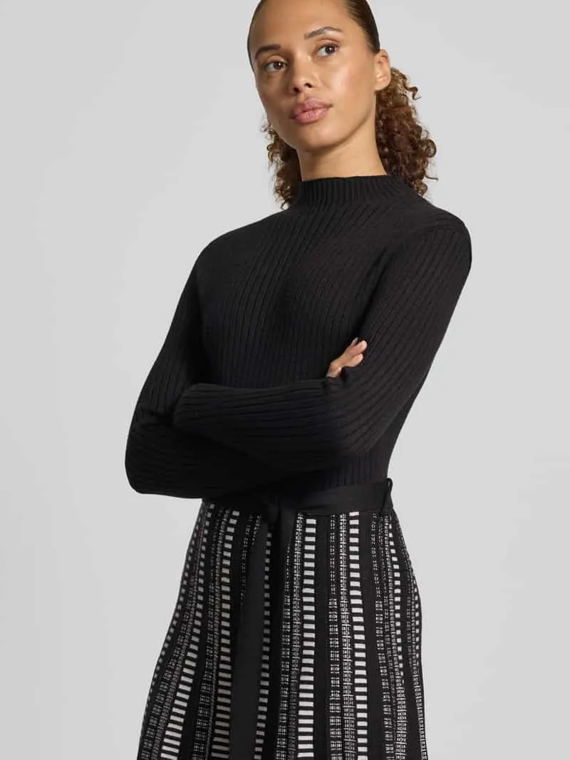 Apricot Midi-jurk van viscosemix zwart, foto 5