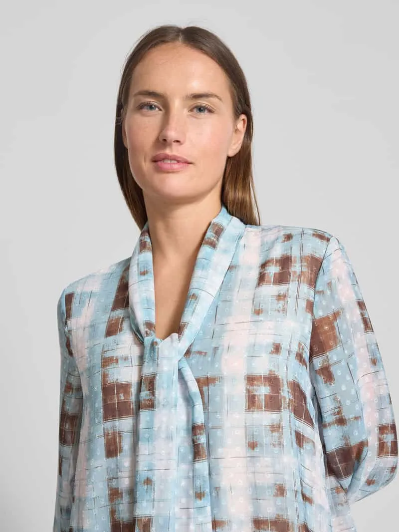 Christian Berg Woman Selection Knielange jurk met strikdetail ijsblauw, foto 4