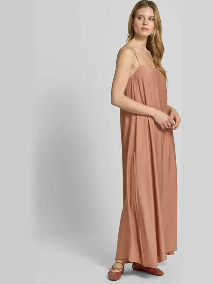 Style Icon Collection maxi-jurk met spaghettibandjes en vierkante hals curated by Anna Schürrle rosé, foto 4