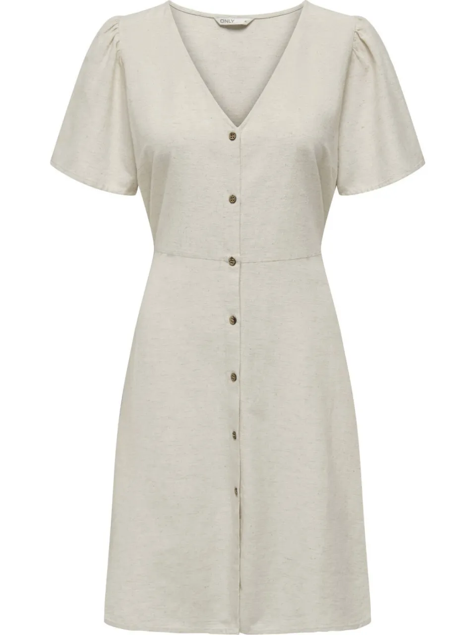 Only linnen zomerjurk beige, foto 2