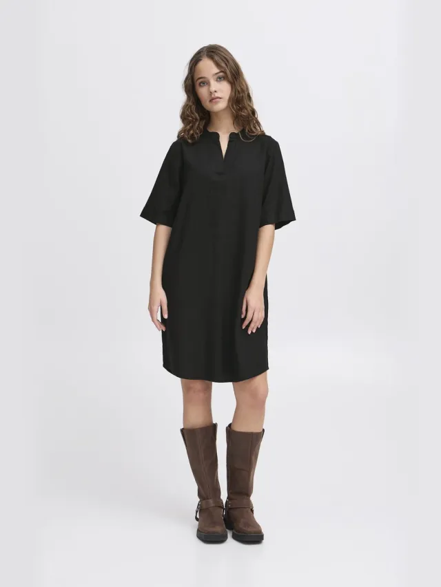 Ichi Jurk Lino Black Zwart