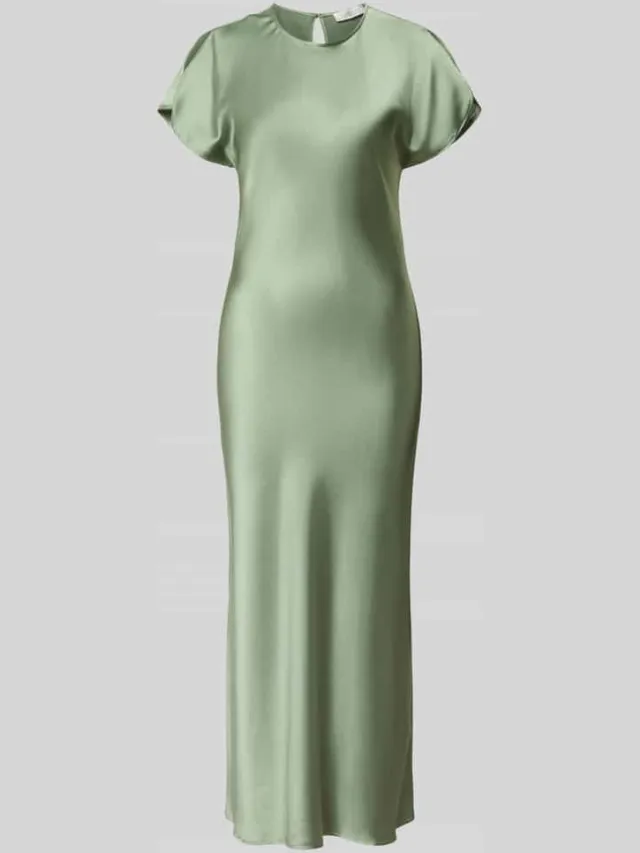 GUIDO MARIA KRETSCHMER WOMAN cocktailjurk met ronde hals model 'Miley' olijfgroen, foto 2