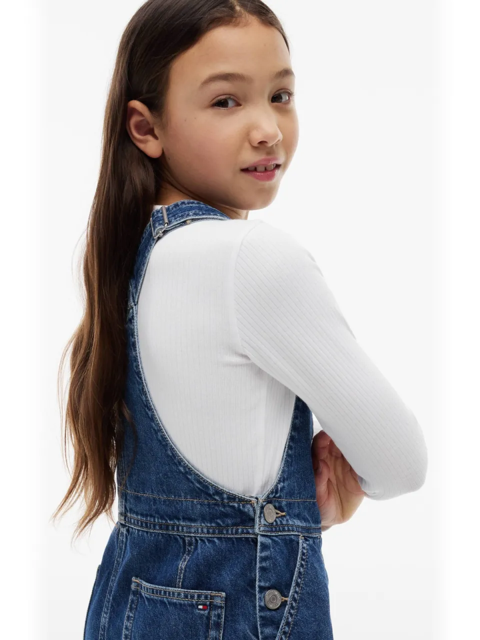 Tommy Hilfiger spijkerjurk met logo blauw, foto 4