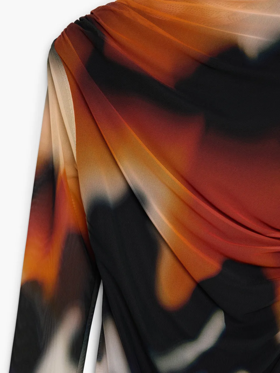 Desigual korte jurk zwart/oranje, foto 3