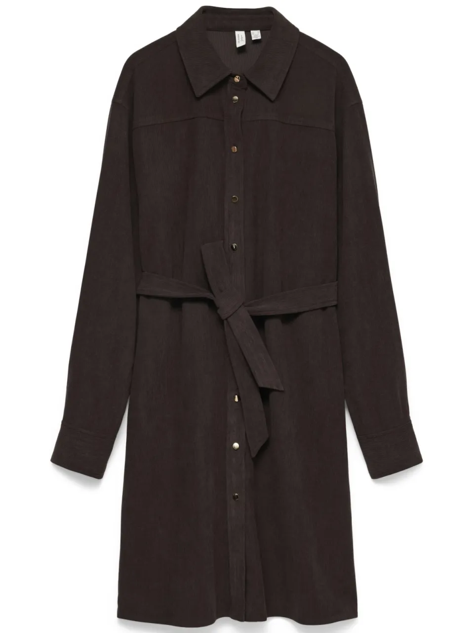 Vero Moda korte jurk met ceintuur - bruin, foto 2